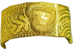 22ct Yellow Gold Bangle with Filigree Work & Secure Screw Fitting – Elegant, Intricate Design - Image 2